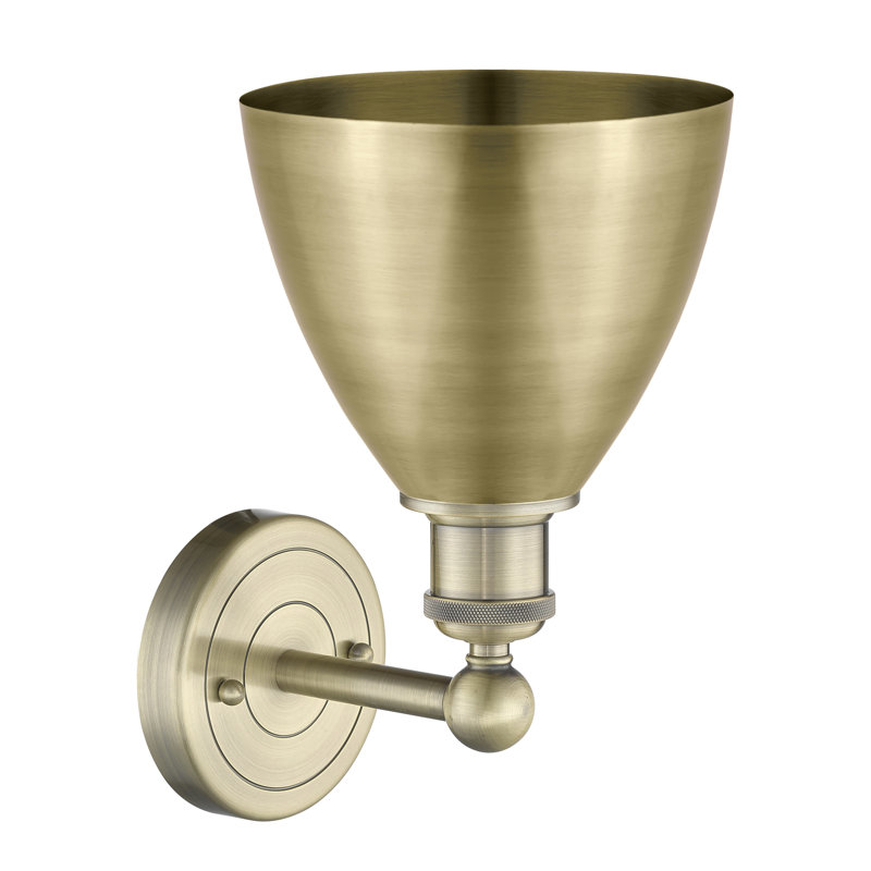 Arpita Armed Sconce, Antique Brass, Antique Brass