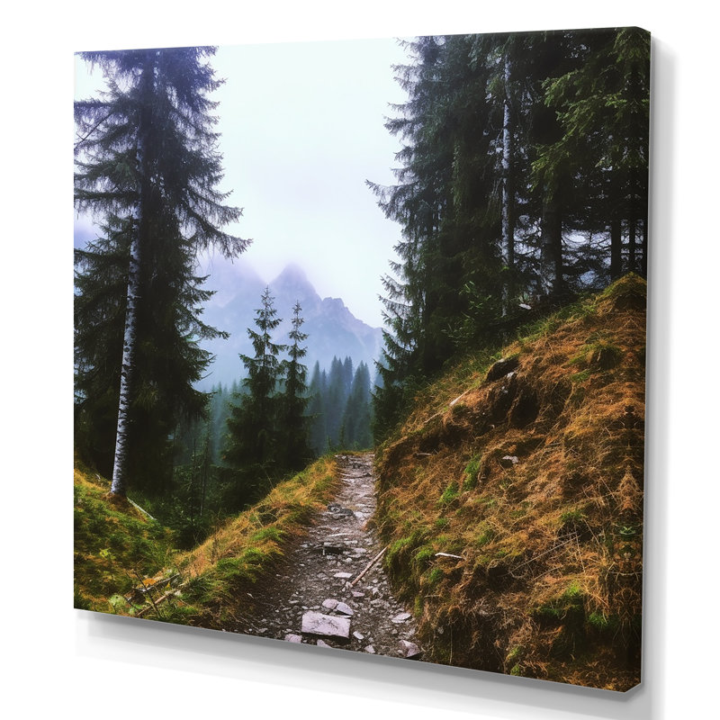 «Mountain Randonnée en été I», reproduction sur toile, Toile tendue, H 36 po x l 36 po x P 1,5 po