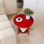 Table de bout avec tablette contemporaine Perth, rouge-132833955