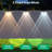 Kanstar Solar Fence Lights Modern Ip55 Waterproof 3 Color Modes Led 4 Pack