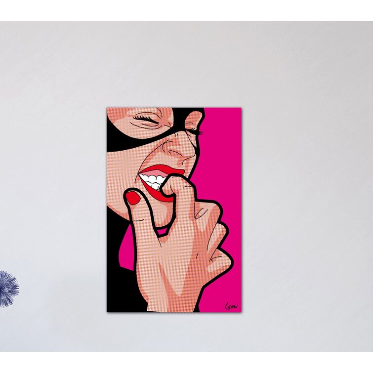 Brayden Studio 'Cat Toothpick' by Gregoire Leon Guillemin Graphic Art on Wrapped Canvas - Size: 26 H x 18 W x 1.5 D