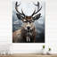 Deer, photographie monochrome I - animaux, très grandes horloges murales-99631989
