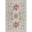 Hand-Knotted High-Quality Beige and Peach Area Rug