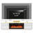 80" 2-Tier Modern TV Stand With 36" Electric Fireplace, Entertainment Center Fits TVs Up to 90"-562656429-563505413