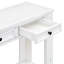 Console en blanc pour le couloir du vestibule: Chic rustique avec tiroirs et grande étagère-1334085943