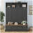 76.7''H Farmhouse Hall Tree with Bench and Cabinet, 4-in-1 Entryway Bench with Coat Rack, Modern Entryway Storage Organizer with Open Cubbies & Hooks for Hallway, Entryway, Living Room-1948800122