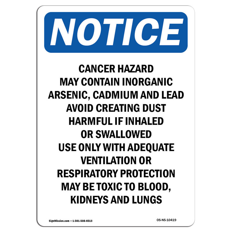 Cancer Hazard May Contain Inorganic Sign