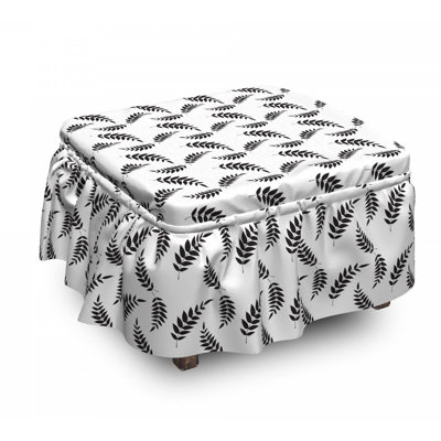 Housse pour repose-pieds laurel leaves