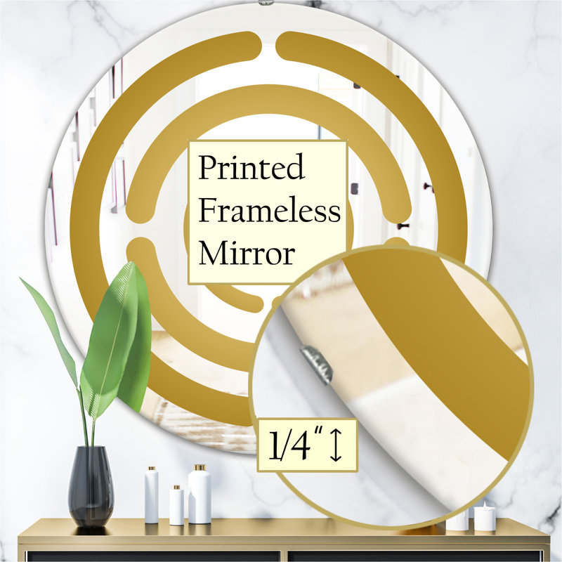 Miroir mural Capital, H 23,6 po x l 23,6 po