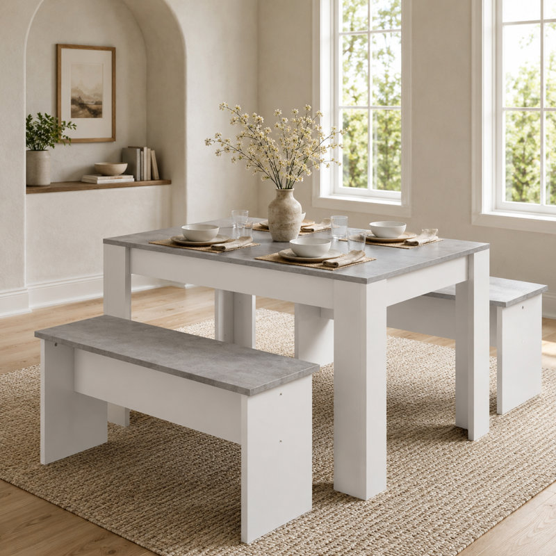 Sistino 4 - Person Dining Set, Grey