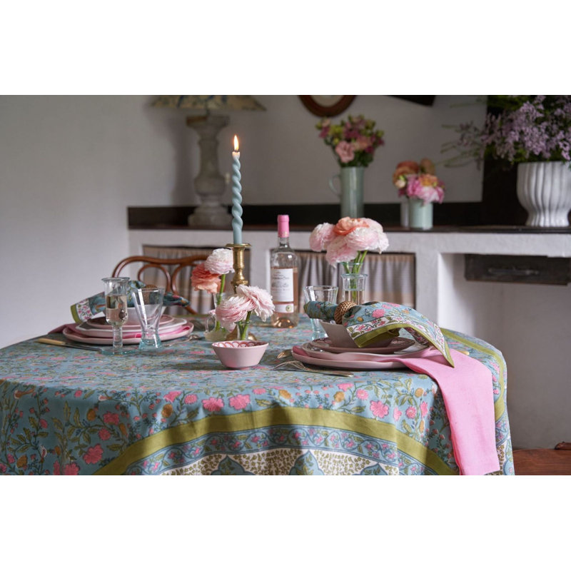 Giverny Tablecloth - Multicolor - 59" x 59", 59" x 86" Rectangle