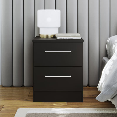 Keithrick Modern 2-Drawer Nightstand Set (2) - Bedside Tables - W15.7" Each