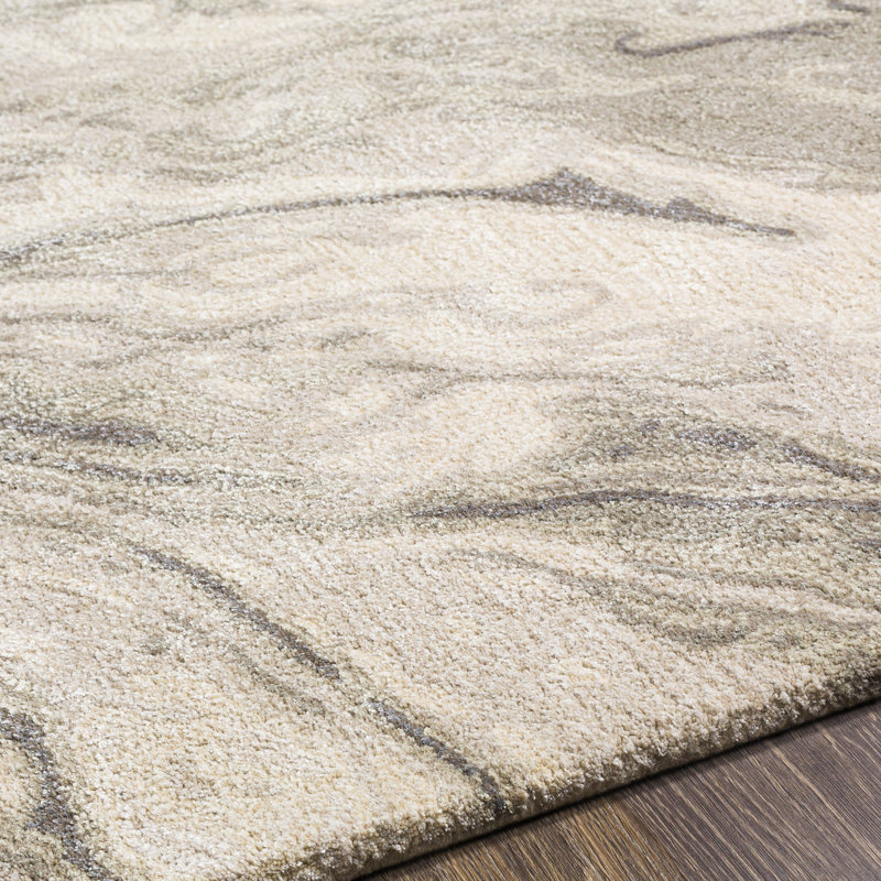 Kavita Hand Tufted Abstract Indoor Rug, Rectangle 2' x 3'