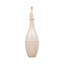 Vase décoratif en verre avec couvercle en forme de larme pour décoration intérieure - Vase de table élégant pour le salon et le bureau - Ivoire-2133550034
