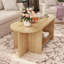 Table basse ovale avec rangement 43,31 po-910044257