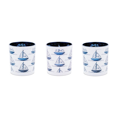 Sailboat Print Votive Holder