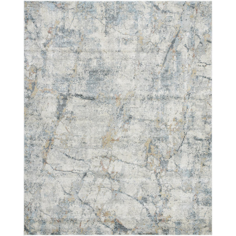 Amaurion Modern Machine Woven Area Rug, Rectangle 7'10" x 10'
