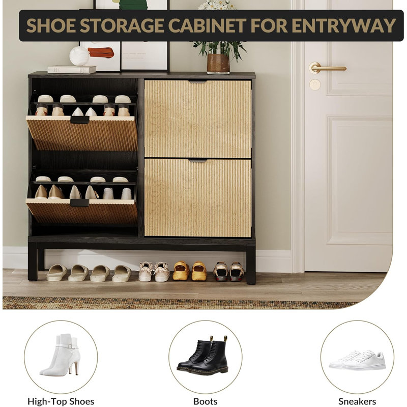 20 Pair Flip Down Shoe Storage