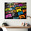 «Retro Futur Melodic Beats II - Cassette Tapes», art mural en métal MT132379