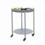 Table basse ronde avec roulettes et tables d'appoint mobiles à 2 niveaux