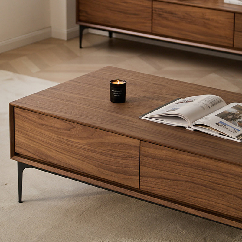 Table basse rectangulaire American Country, H 15,7 po x L 51,2 po x l 27,6 po
