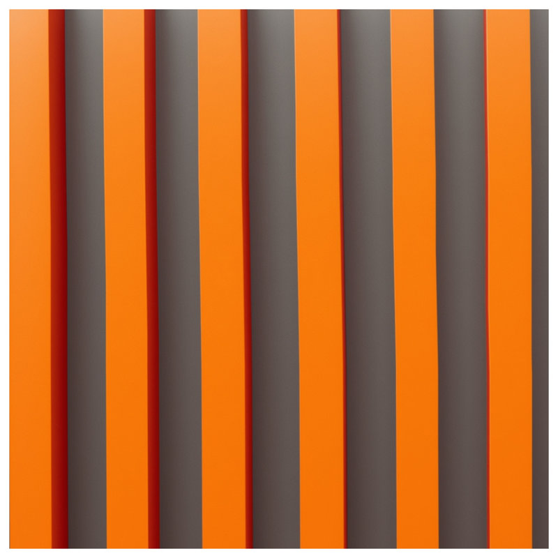 Couvertures orange à rayures verticales, 60in W x 80in H
