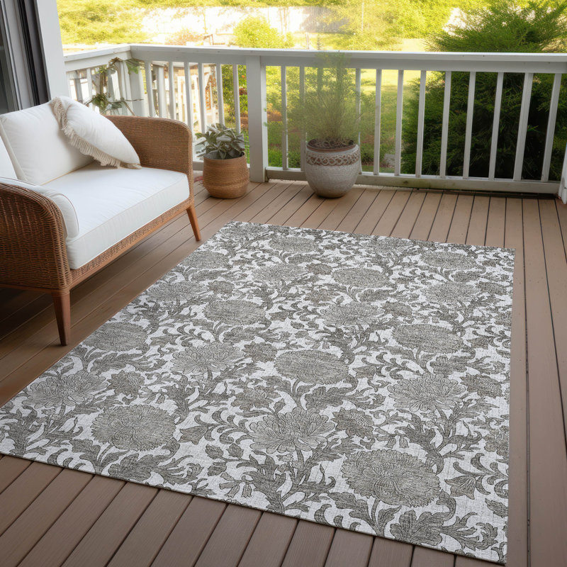 Tapis intérieur / extérieur Ayush, Rectangle 2 pi 6 po x 3 pi 10 po