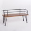 Banc en bois industriel et métal Zion