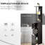 Armoire de salle de bain de 54 po de hauteur, tour à linge autoportante avec 2 tablettes et tiroirs, rangement étroit étroit, armoire de rangement brune,