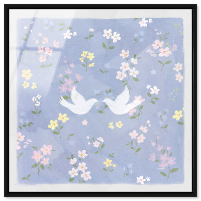Love Doves Print by Oliver Gal