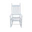 Chaise berçante en bois BLANC, sans passe-partout