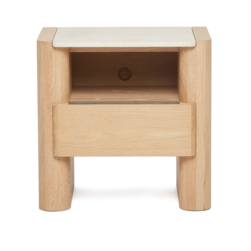 Arden 1 - Drawer Solid Wood Nightstand
