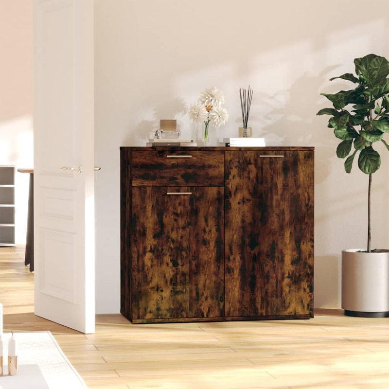 Dellas 80 cm W Sideboard, Smoked Oak