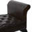 Wood Tufted Brown Bench with Wood Legs