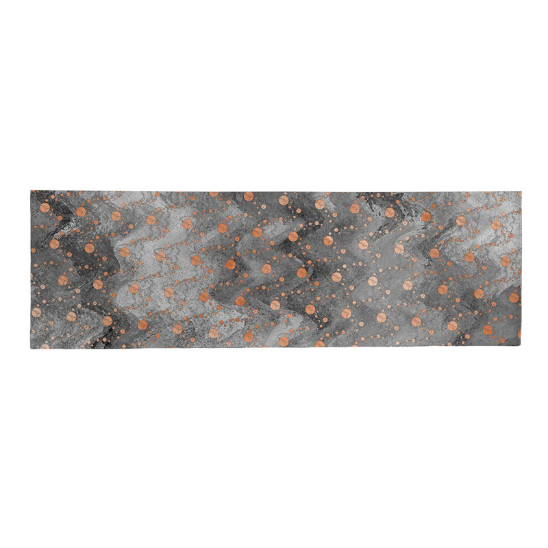 Chenille Polka Dots Indoor Rug, Runner 2'6" x 8'