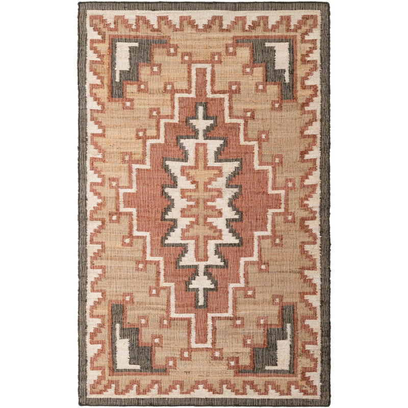  Reva Kala Handwoven Jute Rug, Rectangle 5'1" x 8'
