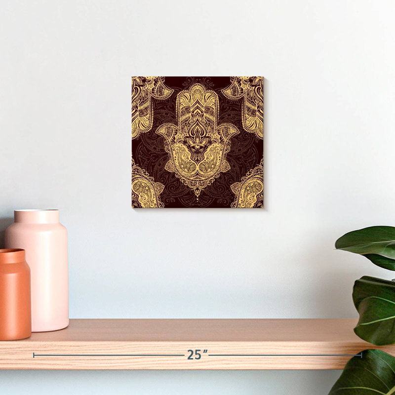 Kerrick Hamsa Symbol Pattern, 10" H x 10" W