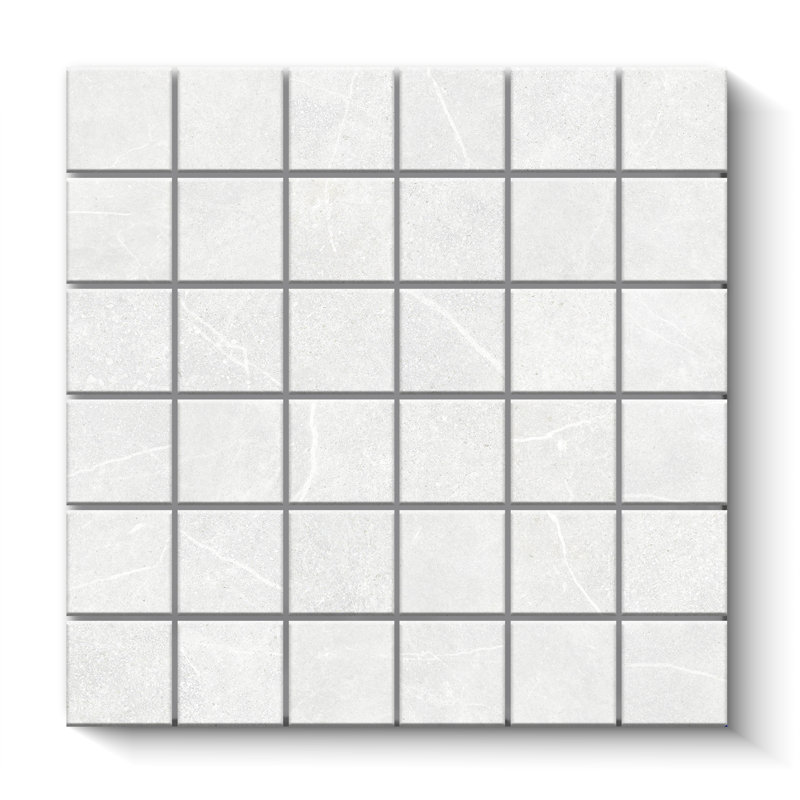 Newstone Matte 2x2 Mosaic Square Wall & Floor Tile (12x12 Sheet), White