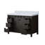 Meuble-lavabo brun 48 po X P 22 po D, avec comptoir en marbre de culture-117970976