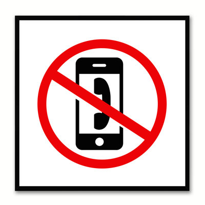 " No Phone Sign "