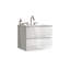 Meuble-lavabo mural 24 po avec lavabo en céramique avec trois trous de robinet TIA, grand meuble-lavabo flottant pour salle de bain, lavabo une pièce sans drain, pré-assemblé-1272706208-1272706206