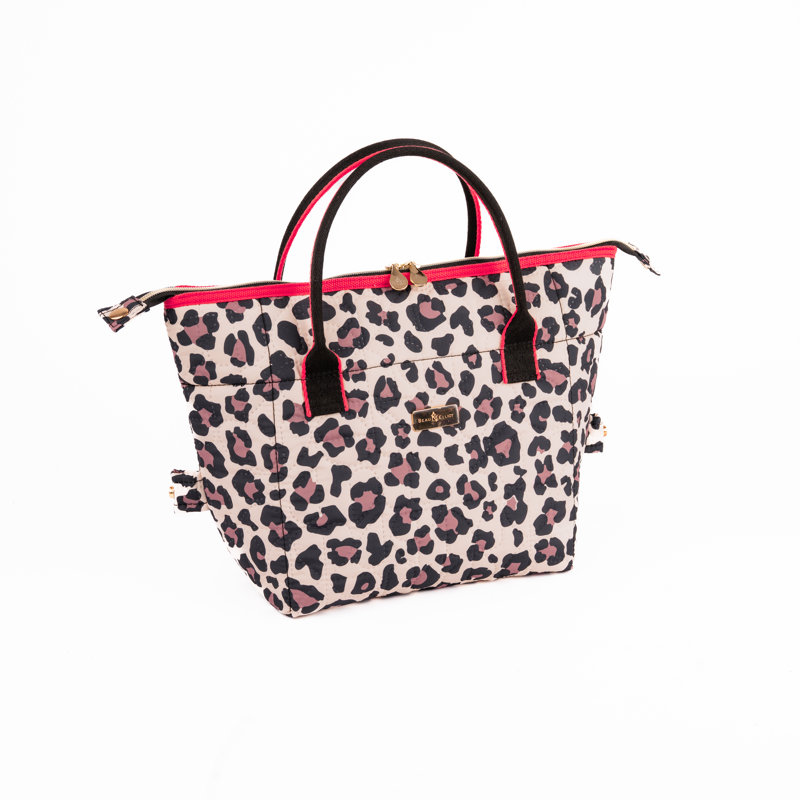 Oxford Quilted Leopard Convertible Lunch Bag 