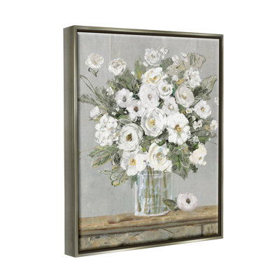" White Bouquet Painting "