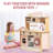 Solid Wood Play Kitchen & Accessories Set, Preschool Kitchen Set, Kids Kitchen Playset-128970062