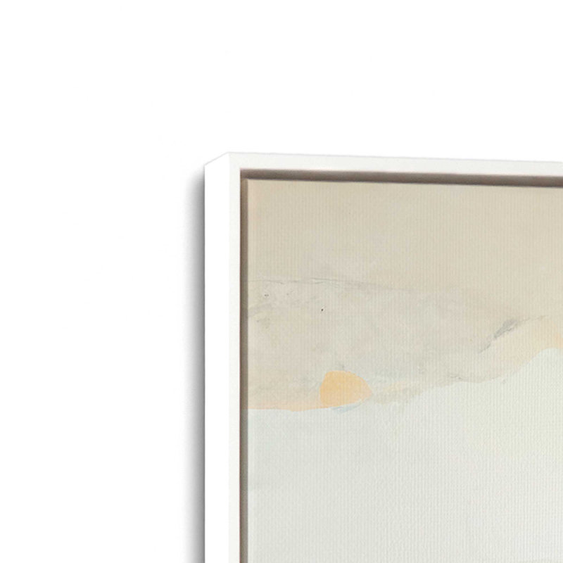 Motif de cactus, Cadre flottant blanc opaque, H 12,75 po x l 12,75 po x P 1,75 po