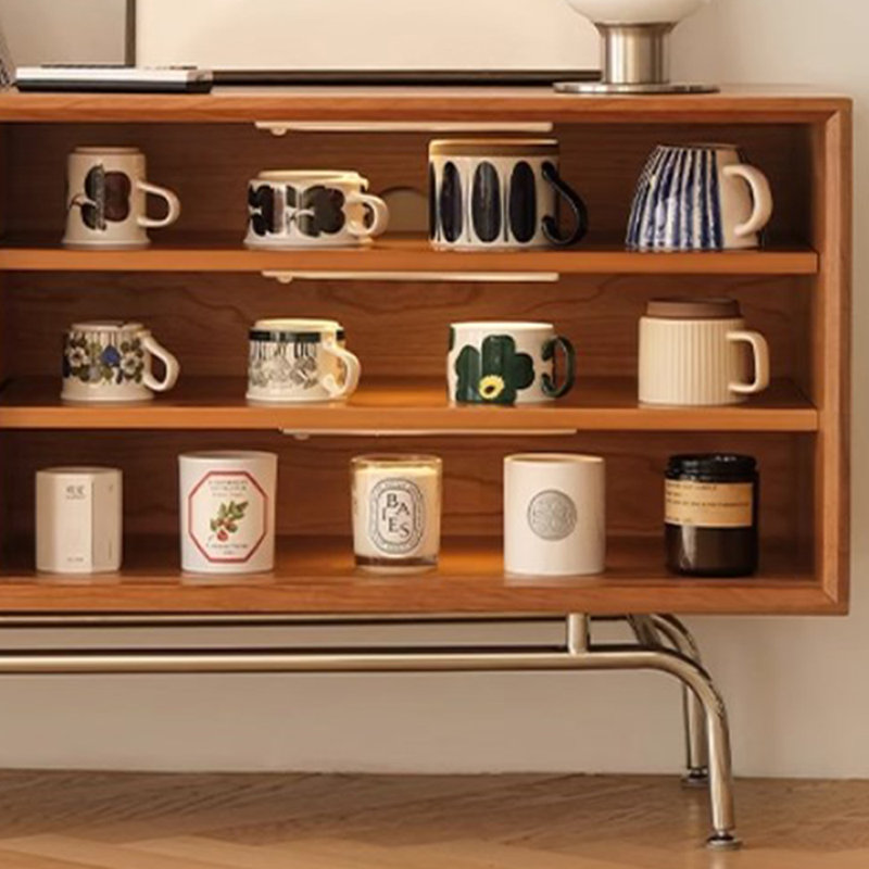 Simple Retro Storage TV Cabinet 70.86'' W Storage Credenza