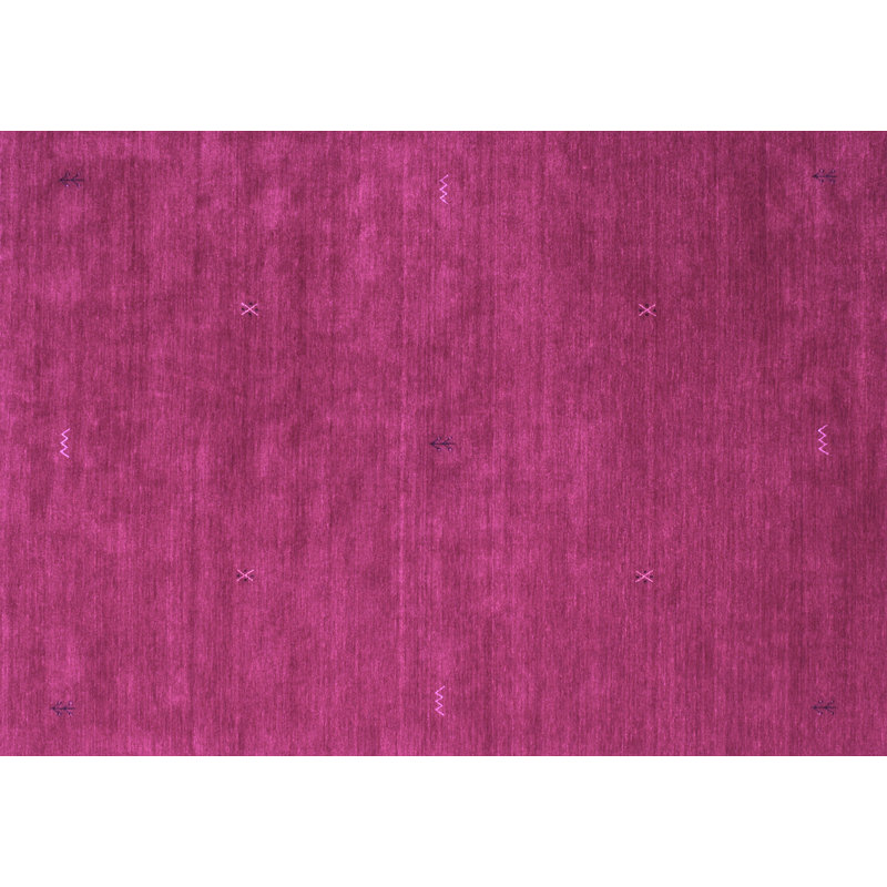 Abstract Machine Woven Area Rug in Magenta, Rectangle 2' x 3'