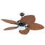 Ventilateur de plafond 44 "/ 52" à feuilles tropicales à intensité variable avec lumières DEL et télécommande-439240837-439240836
