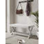 Banc rembourré en velours Mid-Century-821812359