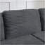 Siège de gauche, canapé modulaire en forme de L, canapé modulaire compressé en velours côtelé de style minimaliste moderne, déplié en lit, chambre à coucher, canapé-lit confortable à conception compacte et économe en espace - gris-121060081-121060079